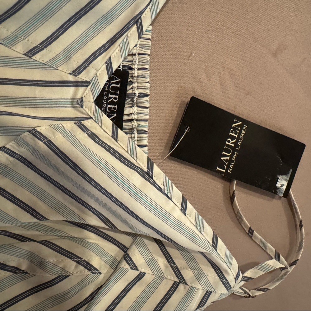 Lauren by Ralph Lauren Striped Spaghetti Strap Top size 14 - Picture 15 of 15